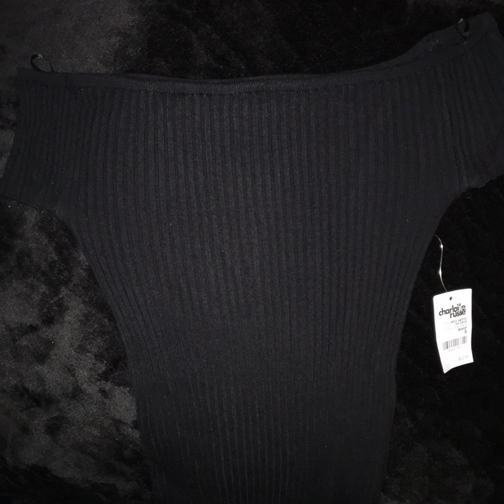 Off the shoulder sweater dress